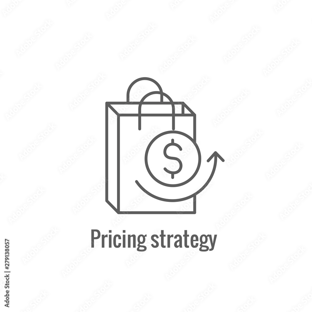 Competitive Pricing Icon Showing an aspect of  Pricing, Growth, Profitability, and Worth