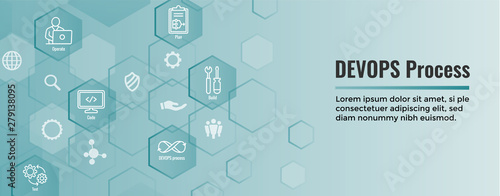 DevOps Icon Set - Dev Ops Web Header Banner