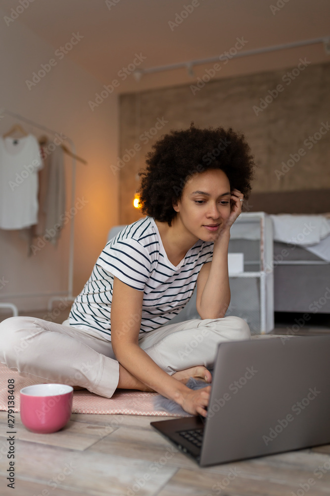 Female freelancer working from home Female freelancer working from home