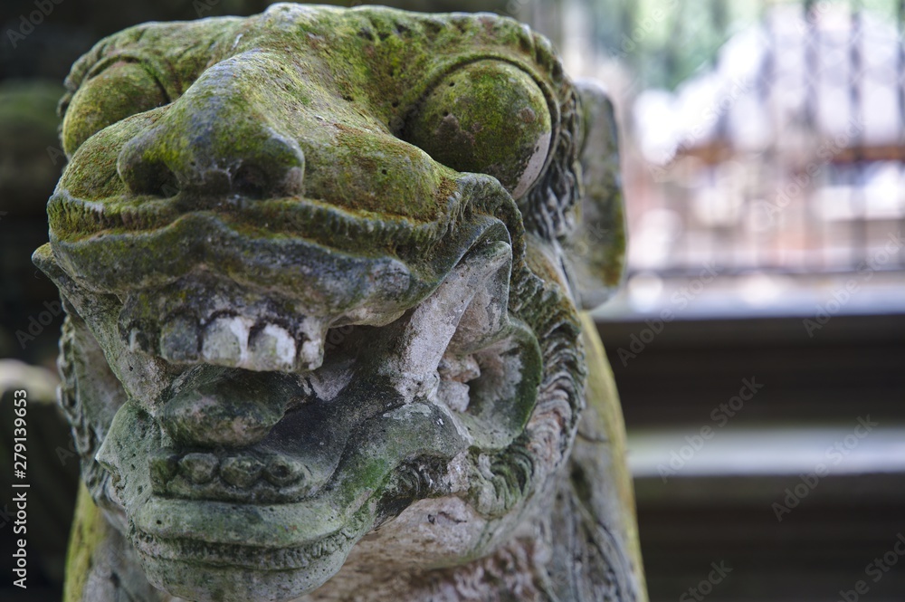 Statue in the monkey forest of Ubud Statue in the monkey forest of Ubud