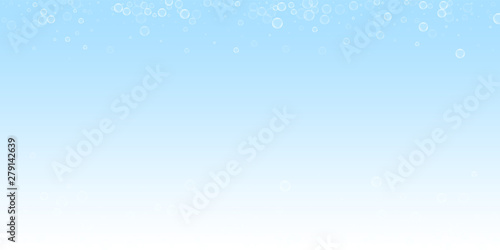 Soap bubbles abstract background. Blowing bubbles 