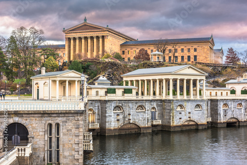 фотографія Philadelphia, Pennsylvania, USA Waterworks Skyline