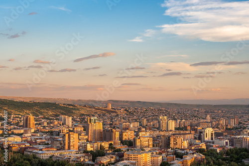 Lovely summer evening in Yerevan, capital of Armenia