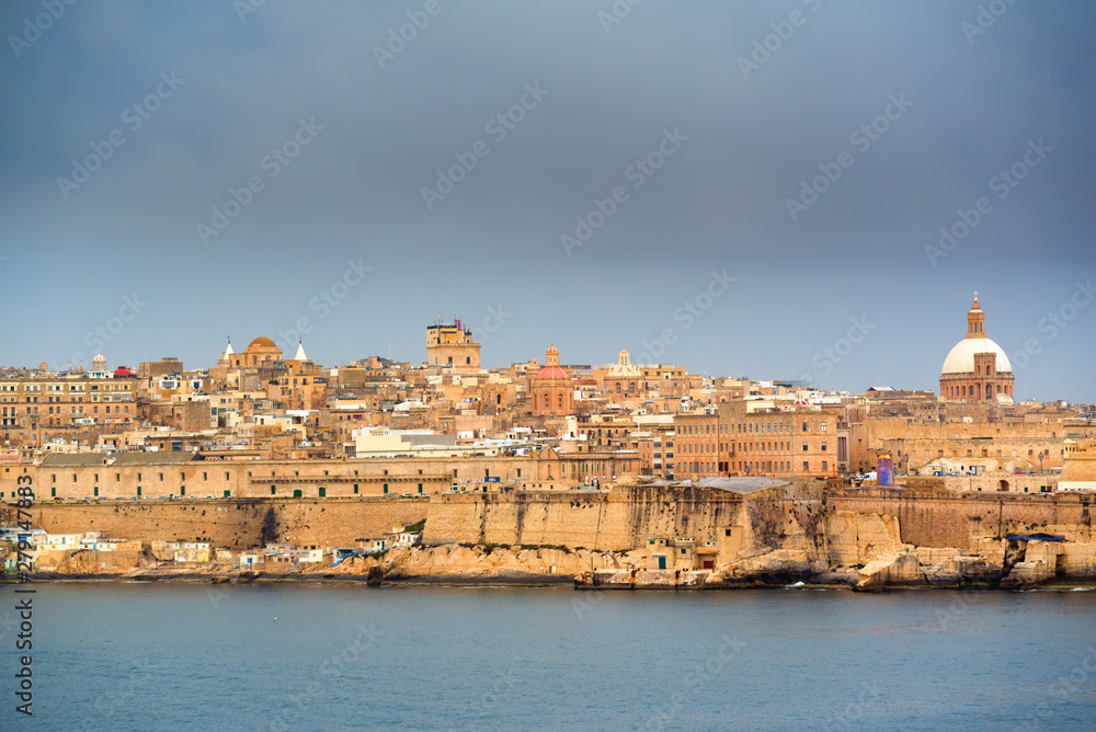 View of city of Valetta, Malta