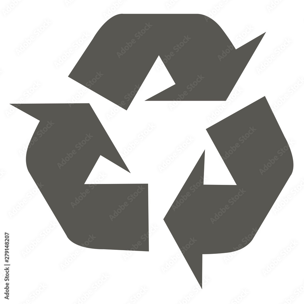 Flat filled recycle icon. Vector icon. Flat filled recycle icon. Vector icon.