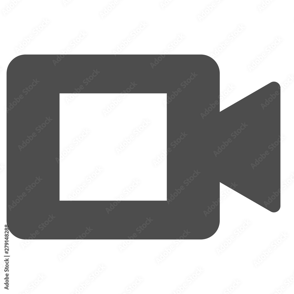 Flat filled camera stop icon. Vector icon. Flat filled camera stop icon. Vector icon.