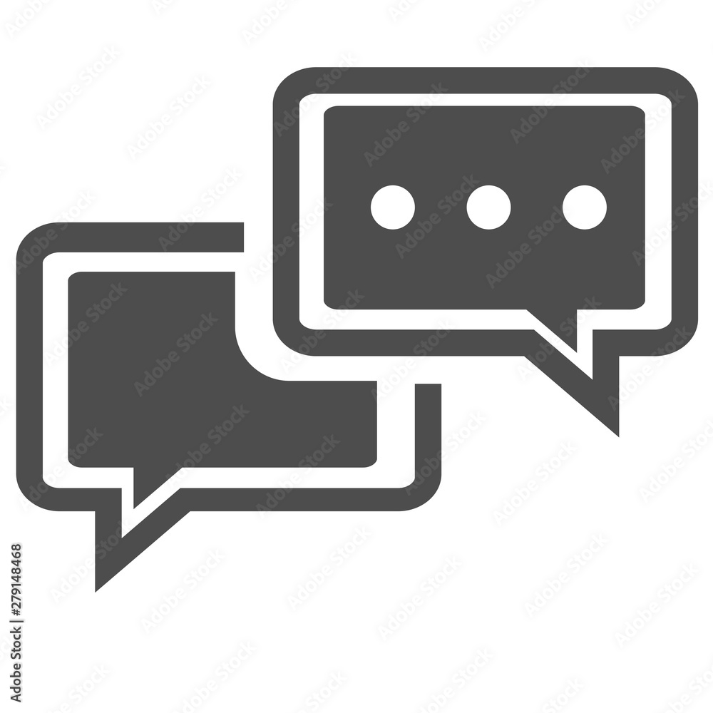A couple of informational messages. Vector icon. A couple of informational messages. Vector icon.