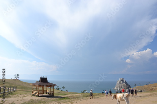 Lake Baikal Olkhon island in the summer
