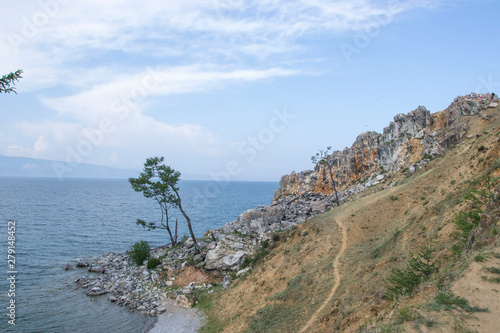 Lake Baikal Olkhon island in the summer