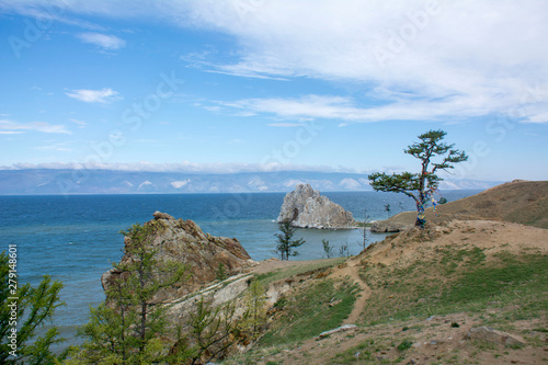 Lake Baikal Olkhon island in the summer