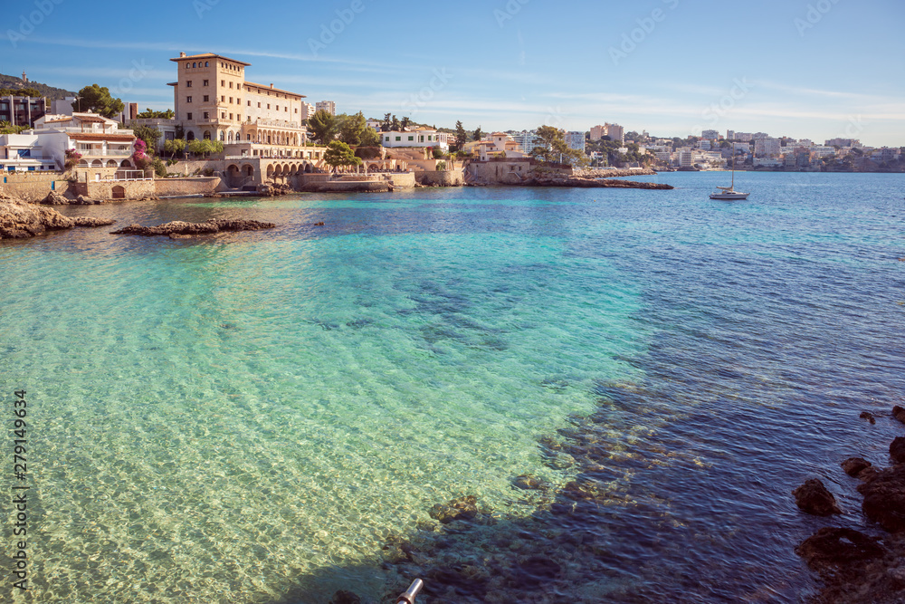 The coast of Mallorca