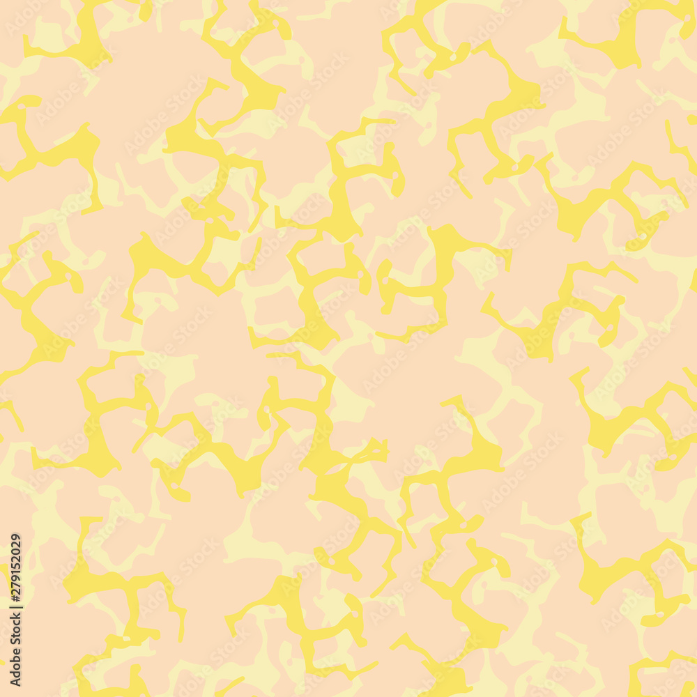 Desert UFO camouflage of various shades of beige and yellow colors