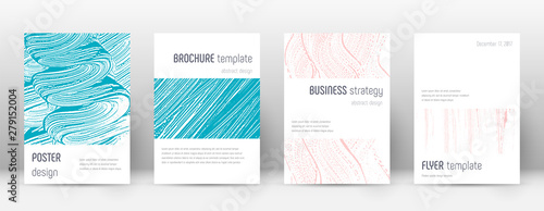 Cover page design template. Minimalistic brochure 