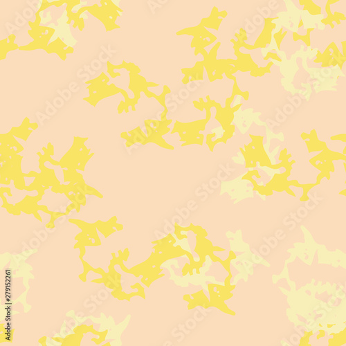 Desert UFO camouflage of various shades of beige and yellow colors