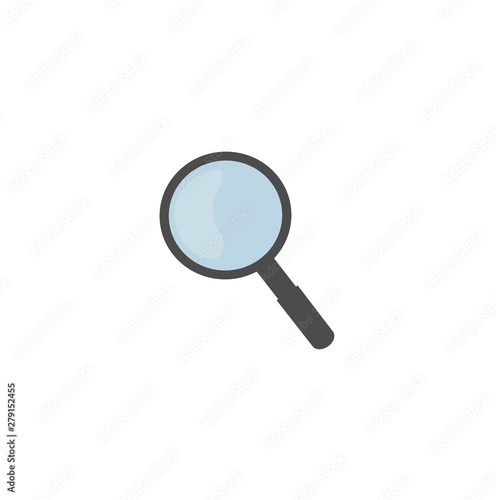 Vector icon magnifying glass - magnifying glass close-up. Search icon Vector icon magnifying glass - magnifying glass close-up. Search icon