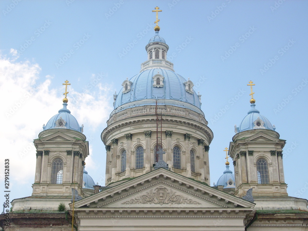 dome of Troitskiy Cathedral, Sumy,, Ukraine, Europe,
