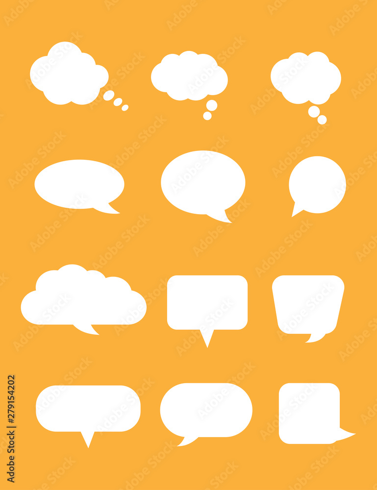 Vector collection of isolated speech bubbles . set of speech bubbles. Vector EPS 10. Vector collection of isolated speech bubbles . set of speech bubbles. Vector EPS 10.
