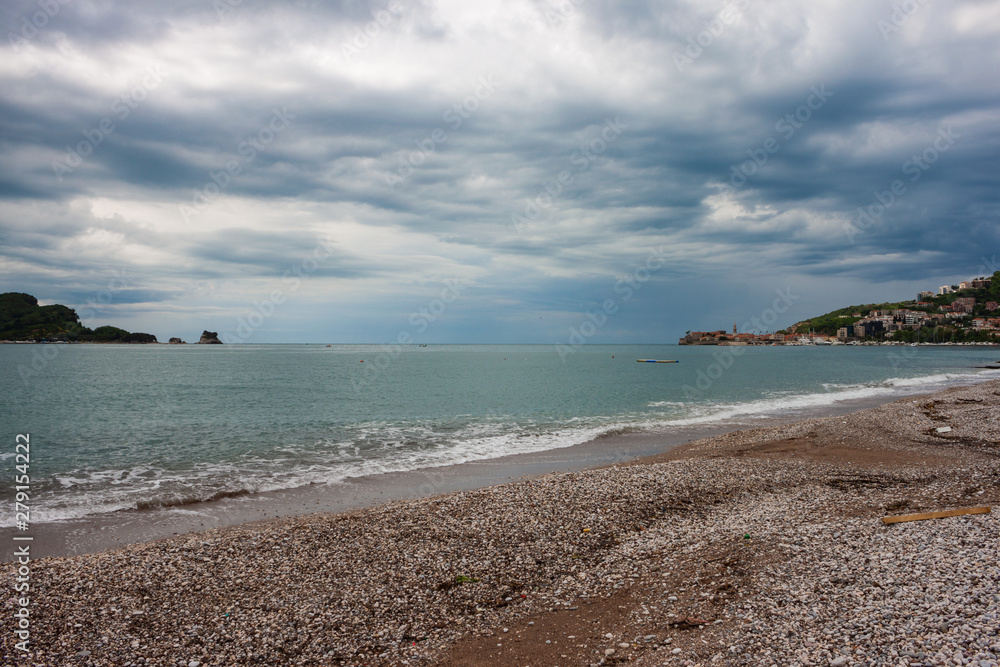 deserted beach of adriatic sea deserted beach of adriatic sea