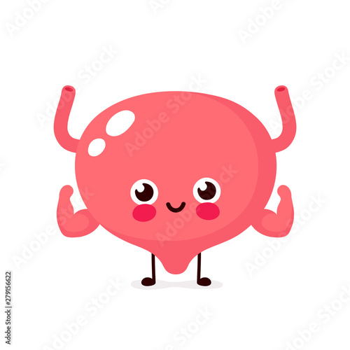Cute healthy strong smiling happy bladder