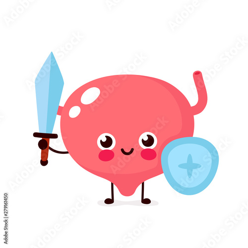 Strong cute healthy happy bladder