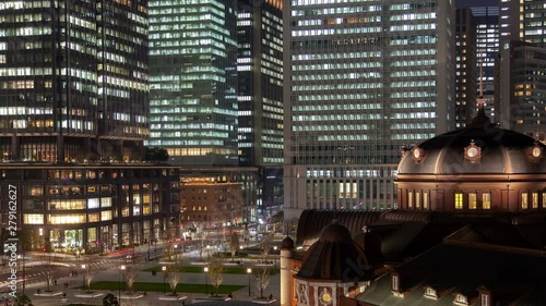 Tokyo Railway Station Japan time lapse photo