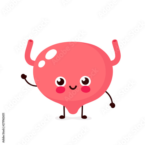 Cute healthy happy human Bladder