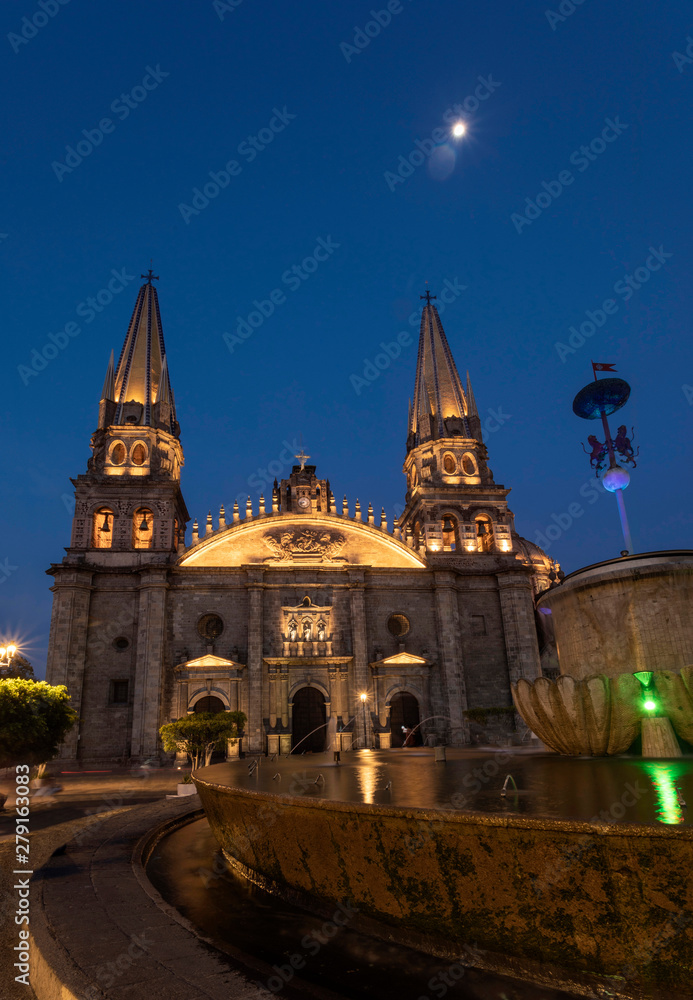 Guadalajara Cathedral of the city.