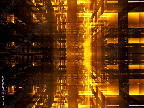 Abstract datacenter or portal - digitally generated image