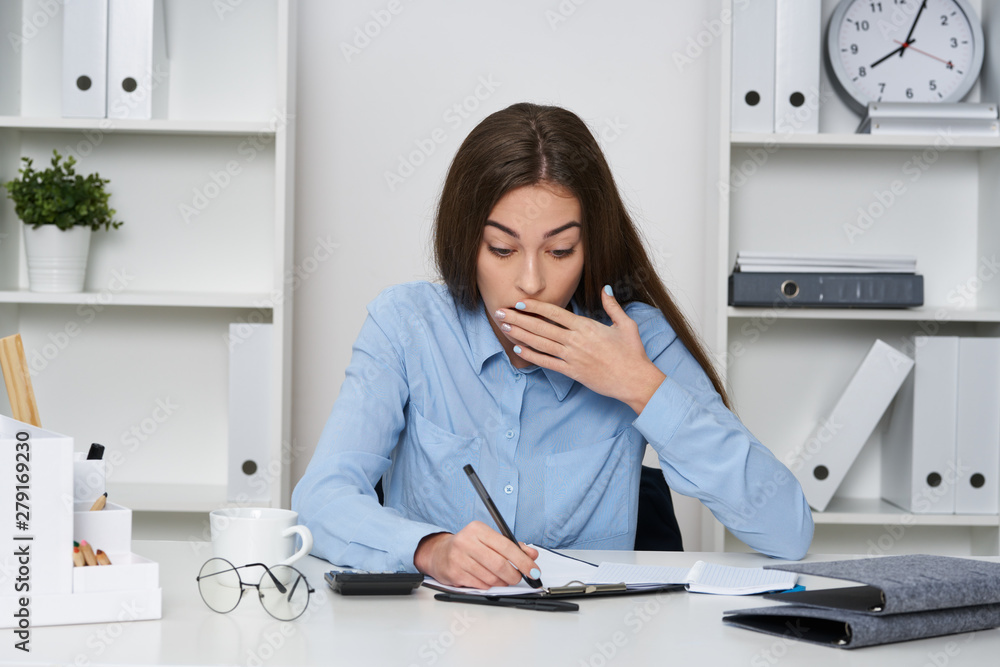 young woman in the office