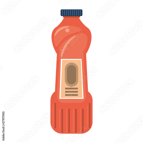 Disinfectant soap bottles with dispenser isoalted symbol