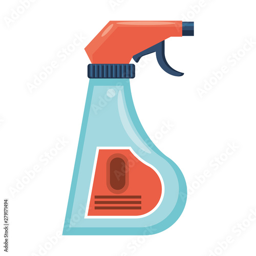 Disinfectant soap bottles with dispenser isoalted symbol