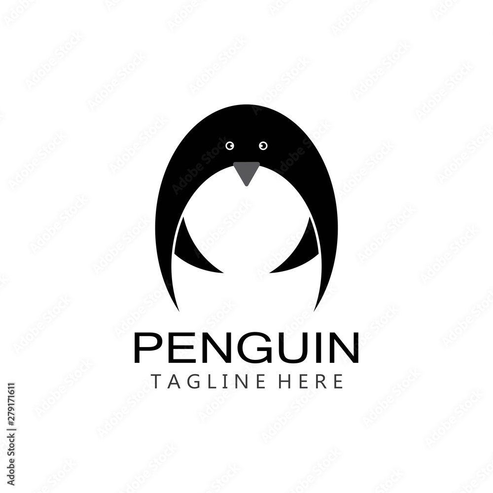 Penguin Logo Template vector icon illustration design Penguin Logo Template vector icon illustration design
