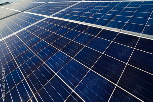 solar panel on sky background
