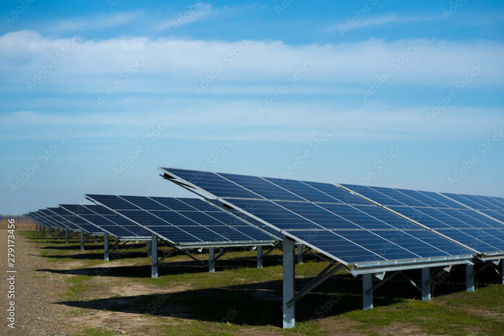 solar panel on sky background solar panel on sky background