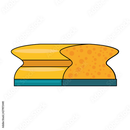 Cleaning sponge isolated product symbol