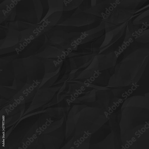 Black crumpled paper for background