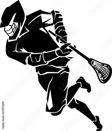 Lacrosse Run Geometric Style