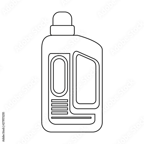 Disinfectant soap bottles with dispenser isoalted symbol in black and white