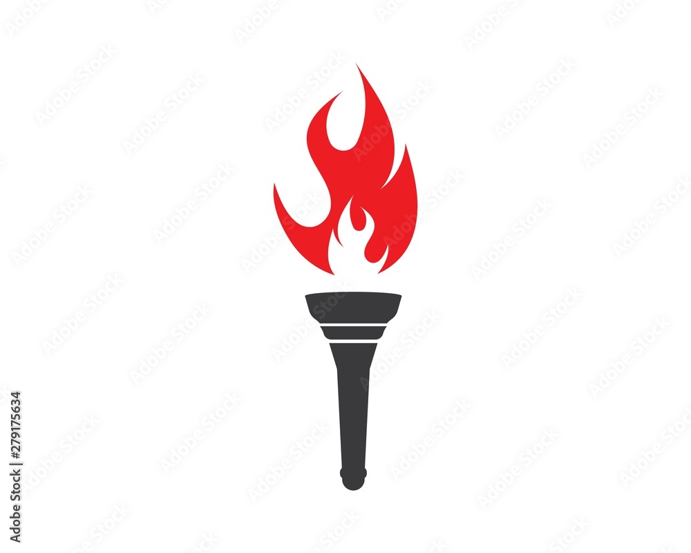 torch logo icon illustration vector design torch logo icon illustration vector design