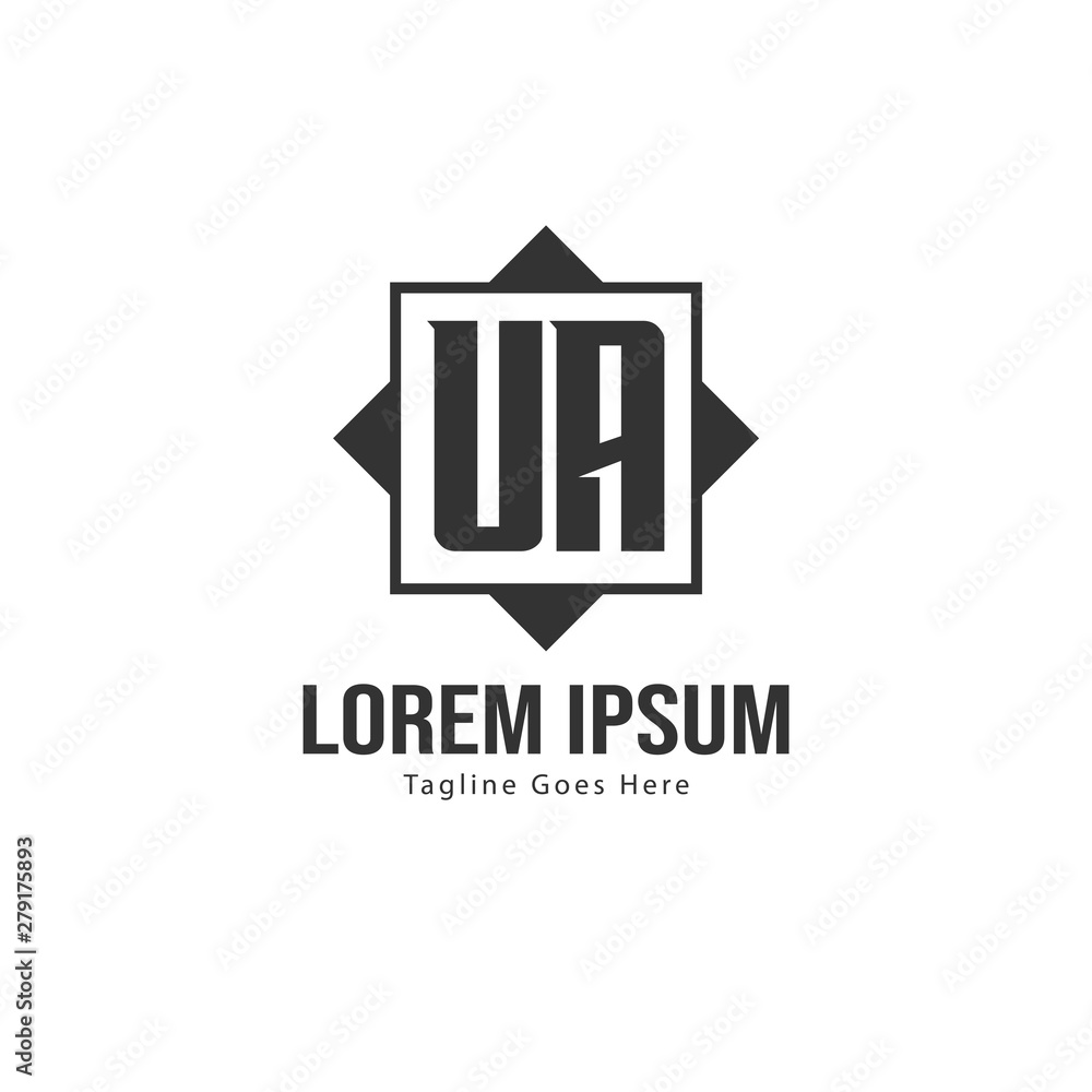 UA Letter Logo Design. Creative Modern UA Letters Icon Illustration UA Letter Logo Design. Creative Modern UA Letters Icon Illustration