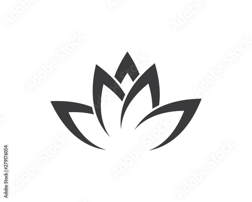 Beauty Vector Lotus flowers design logo Template