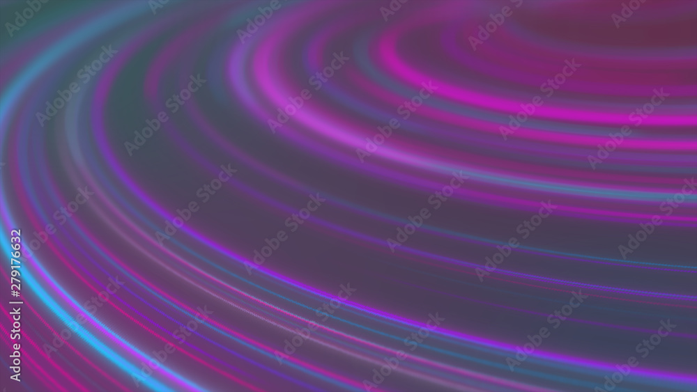 Fototapeta premium Abstract cosmic, Futuristic tunnel, Hyper jump into galaxy, Speed of light neon glowing, 3d render