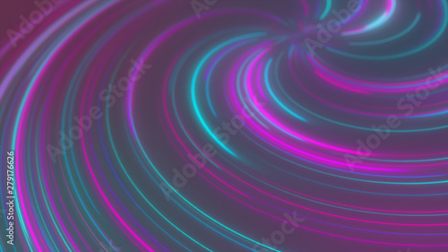 Abstract cosmic  Futuristic tunnel  Hyper jump into galaxy  Speed of light neon glowing  3d render