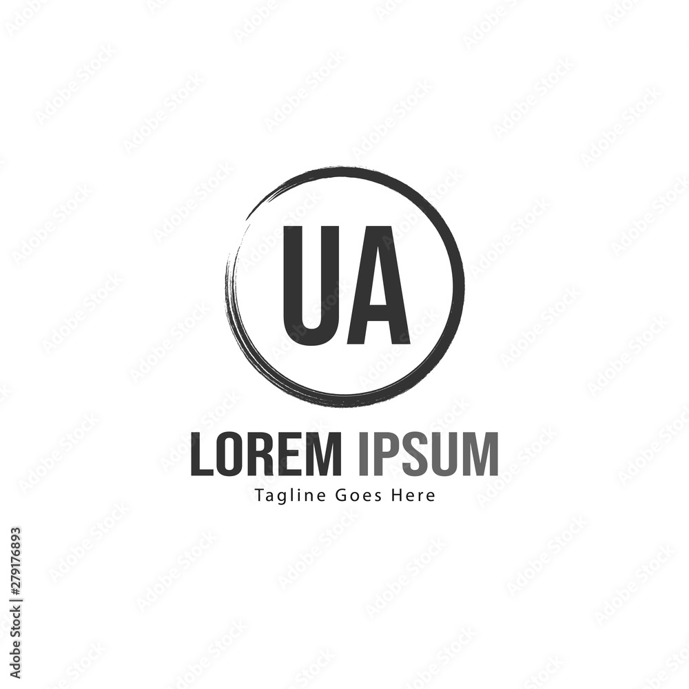 UA Letter Logo Design. Creative Modern UA Letters Icon Illustration UA Letter Logo Design. Creative Modern UA Letters Icon Illustration
