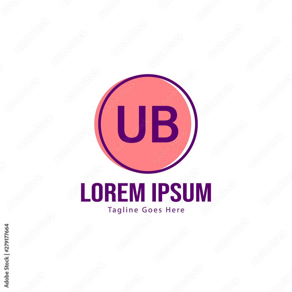 UB Letter Logo Design. Creative Modern UB Letters Icon Illustration UB Letter Logo Design. Creative Modern UB Letters Icon Illustration