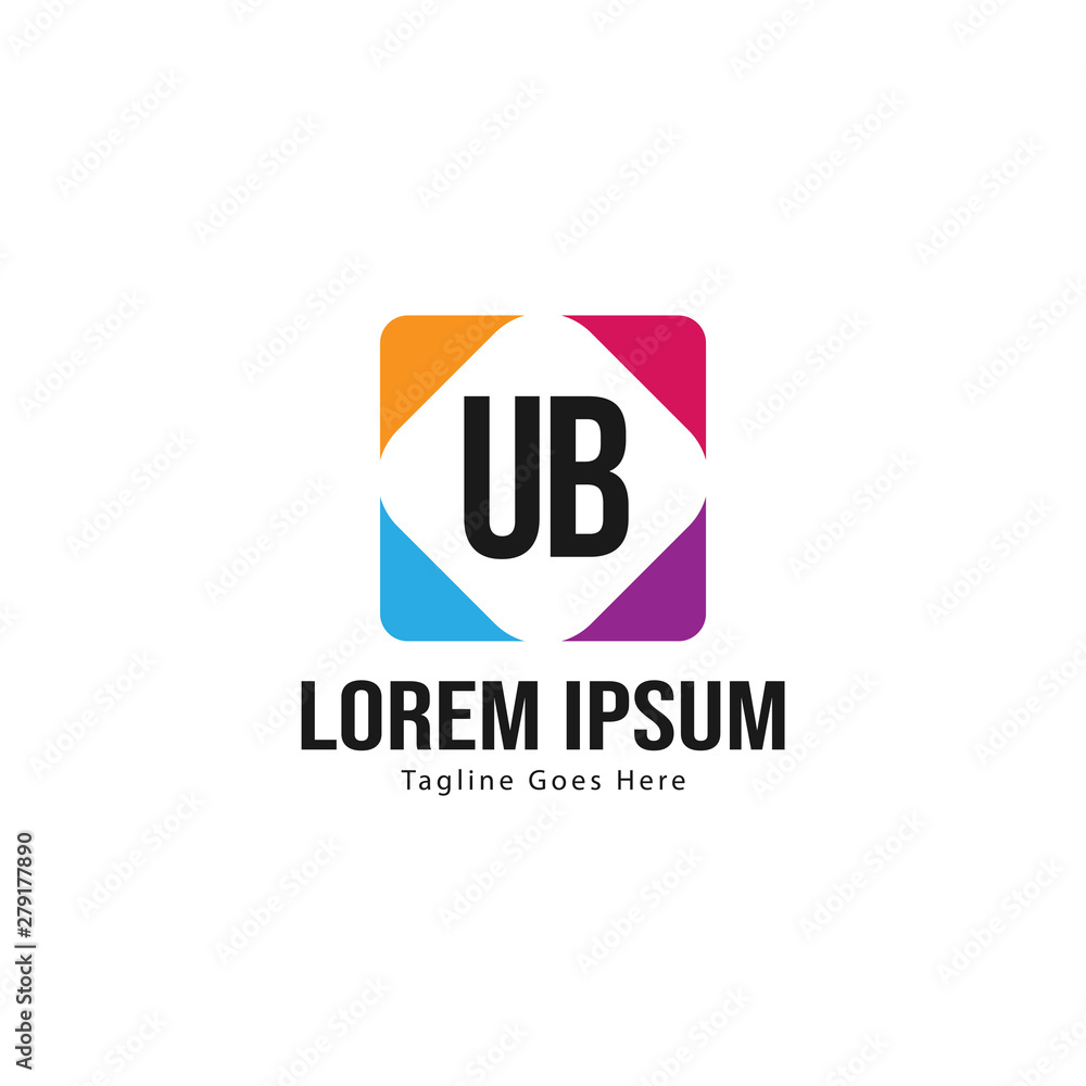 UB Letter Logo Design. Creative Modern UB Letters Icon Illustration UB Letter Logo Design. Creative Modern UB Letters Icon Illustration