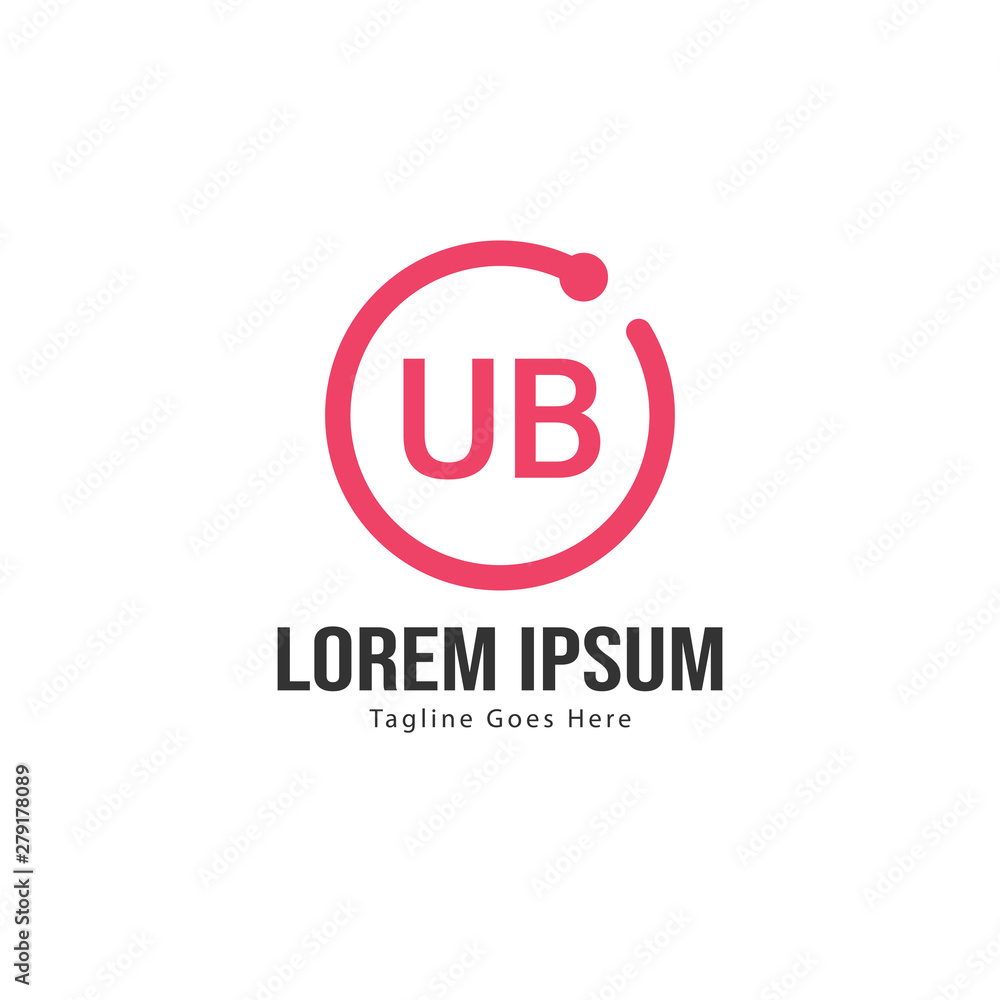 UB Letter Logo Design. Creative Modern UB Letters Icon Illustration UB Letter Logo Design. Creative Modern UB Letters Icon Illustration