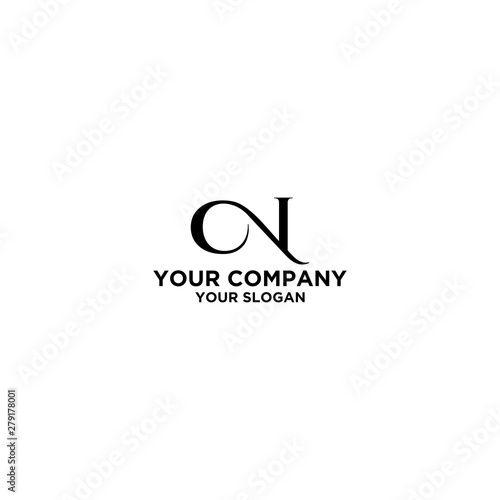 Simple CN Logo Design Vector