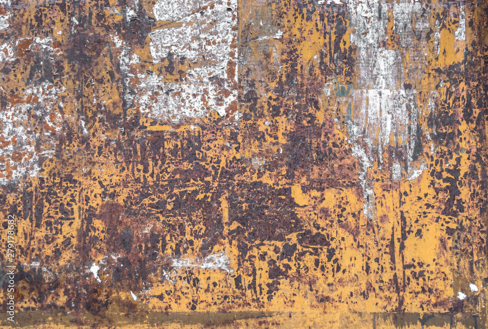 Fototapeta premium Rusty metallic steel plate