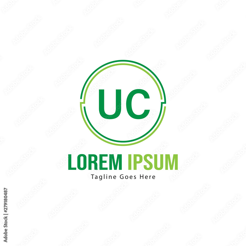 UC Letter Logo Design. Creative Modern UC Letters Icon Illustration UC Letter Logo Design. Creative Modern UC Letters Icon Illustration